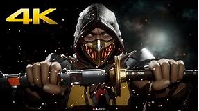 Mortal Kombat 11 - Scorpion All Skins, Intros & Victory Poses (4K 60FPS)