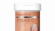 NATURE WELL Vitamin C Brightening Moisture Cream for Face, Body, & Hands, Visibly Enhances Skin Tone, Helps Improve Overall Texture, 16 Oz (Packaging May Vary)