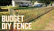 How to build a picket fence.