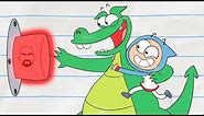 The BIG RED BUTTON | Boy & Dragon | Cartoons For Kids | Wildbrain Toons