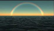 Rainbow, Sky, Ocean, Water, No Copyright, Copyright Free Video, Motion Graphics, Background Video