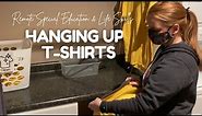LIFE SKILLS AT HOME: Hanging Up T-Shirts