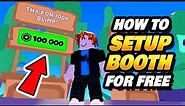 How to Setup Pls Donate Booth for Free - Get Robux Donations