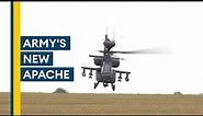 Army's NEW E model Apache attack helicopter declared operational