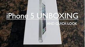 Apple iPhone 5 Unboxing and Quick Review (WHITE)