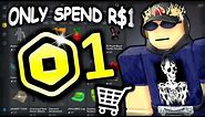 R$1 Robux Shopping Spree! (Cheap Roblox Avatar Challenge)