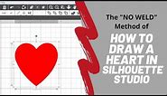 Draw A Heart in Silhouette Studio