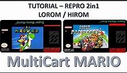 Tutorial - Cartucho Multi Jogos Mario Wolrd e Mario Kart (LOROM/HIROM)