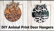 Easy Animal Print Door Hangers with Your Cricut