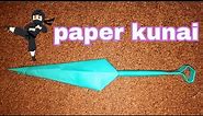 How To Make a Paper Kunai Easy & step by Step - Ninja Origami