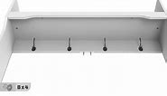FUFU&GAGA White Painted Coat Rack with Bench and Storage Cubbies DRF-KF020215-02-d