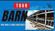 Tour of our Livestock Barn. Think twice before building one.