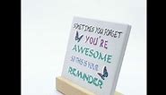 Inspirational Gifts for Women Desk Decorations You Are Awesome Sign Encouragement Gifts for Best Friends Birthday Decor Gifts for Office Inspiration Positive Quotes Plaque Motivational Signs
