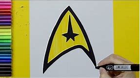 How to draw Star Trek Logo