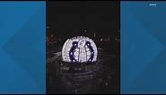 Indianapolis Colts Super Bowl ring projected on the Las Vegas Sphere