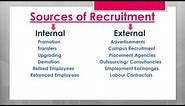 Recruitment and its importance, process and sources (English)