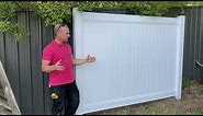 How To Install A Full Privacy PVC Fencing Panel - Outback Fencing