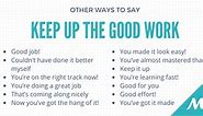 25 Ways to Say "Keep Up The Good Work" 💪 & Meaning 🤓 - MyEnglishTeacher.eu Blog