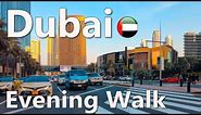 Dubai City Center Sunset Walking Tour 4K🇦🇪