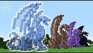 Build a Simple Dragon Statue with ANY Block | Minecraft Tutorial