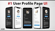 Flutter Tutorial - User Profile Page UI [2021] 1/2