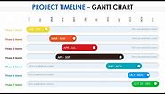 Create effective Project Timelines Slide in PowerPoint | Gantt Chart | Free download | Project Mgmt.