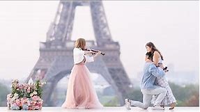Most Romantic Eiffel Tower Proposal at Trocadero—She had no idea!
