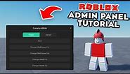 How To Install A ADMIN PANEL In Roblox (Roblox Studio) - Tutorial