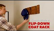 How to Make a Flip-Down Wall-Mounted Coat Rack