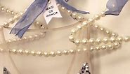 DIY Pearl Wedding Hangers