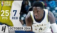 Victor Oladipo Full Highlights Pacers vs Nets 2018.10.20 - 25 Pts, 7 Reb