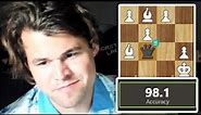 Magnus Carlsen PLAYED a 98.1% ACCURACY Bullet Game!