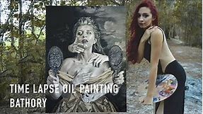 Oil Painting Time Lapse | Surreal Dark Art Vampire Portrait