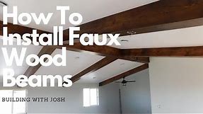 How To Install Faux Beams // Tutorial // DIY
