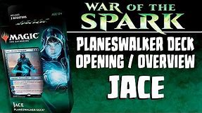 MTG - War of the Spark: Jace "Arcane Strategist" Planeswalker Deck Opening / Overview