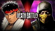Ryu VS Scorpion (Street Fighter VS Mortal Kombat) | DEATH BATTLE!