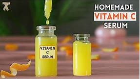 Homemade vitamin c serum for glowing skin || Orange peel serum