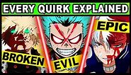 All 20 Class 1-A Quirks Explained! [2023 UPDATE] My Hero Academia / Boku no Hero Every Quirk in MHA