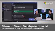 Microsoft Teams: Step-by-step intro for using, enabling and managing the experience