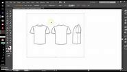 downloading the tshirt template in Illustrator