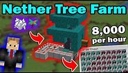 EASY Nether Wood Farm (Warped Stems and Crimson Stems) - Minecraft Java