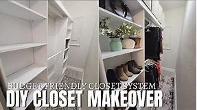 Closet makeover on a tight budget | Small closet transformation | Small home updates and diys