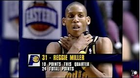 Reggie Miller Scores 25 4th-Quarter PTS Against Knicks in Game 5 of 1994 Eastern Conference Finals
