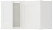 ENHET wall cabinet with doors, white/white frame, 24x123/4x15" - IKEA
