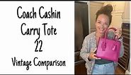 Coach Bag Comparison! The Cashin Carry Tote 22 & Vintage Coach Bonnie Cashin Totes!