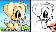 Labrador Puppy - How to Draw a Cute Cartoon Dog - Best Drawing Channel - Fun2draw