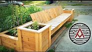 Raised Bed Planter Bench | How to | Plans