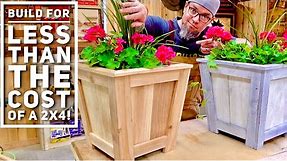 The $6 Planter - Low Cost High Profit - Make Money Woodworking