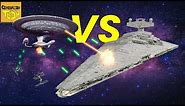 Imperial Star Destroyer VS USS Enterprise NCC 1701-D