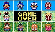 Evolution of Super Mario Bros. 2 GAME OVER Screens